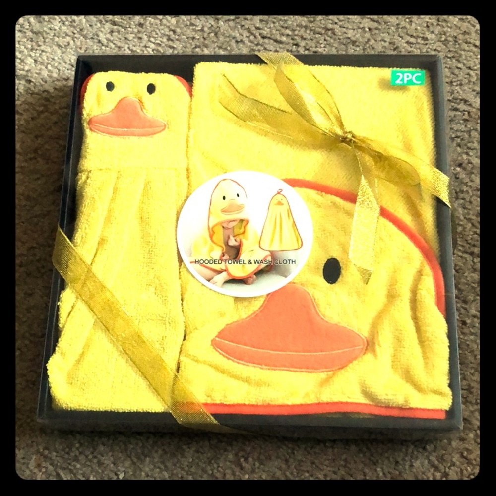 New Hooded Towel & Wash Cloth